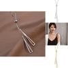Steel Fashionforward Titanium Clavicle Necklace For Women In Gold Or Silver Stylish Design Geometric