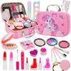 SUITSMILE Makeup Set for Kids Makeup Makeup Set for Elementary School Makeup 5th Birthday 3 4 5 6 7 8 9 10 11 12 13 Years Old Girls, Cosmetics,