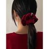 Vintage Velvet Volume Scrunchie[Red]