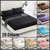 Solid Color Fitted Sheets King Size Mattress Protector Bed Cover Bed Sheets Bedsheet Solid Bedspreads