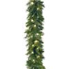 180cm/6 Feet Christmas Garland Green Led String Lights Artificial Rattan  Outdoor Decor