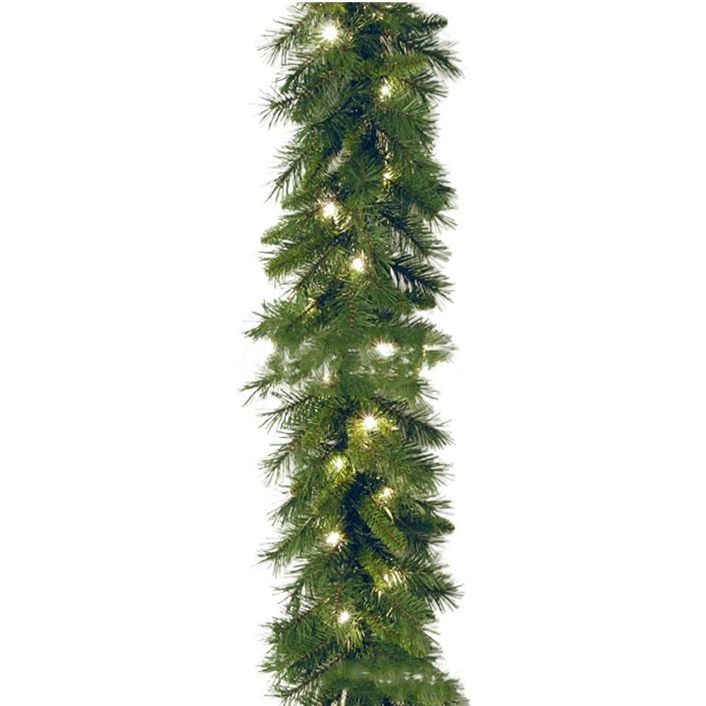 180cm/6 Feet Christmas Garland Green Led String Lights Artificial Rattan Outdoor Decor