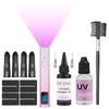 Professional UV Hair Extension Kit: UV Light Machine + Glue + Comb & Remover,Salon System for Fast Seamless Bonds - Complete Tool Set