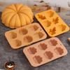 Harvest Halloween Pumpkin Mousse Cake Silicone Mold DIY Pinecone Biscuit Candy Pudding Baking Tool Tree Leaf Candle Soap Mould
