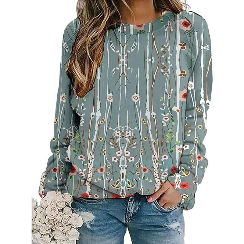 Autumn Winter 3D Digital Printed Round Neck Hoodie for Women Hoodies & Sweatshirts (women’s)