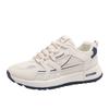 Womens Fashion Lace Up Casual Sneakers Lightweight Soft Sole Running Shoes for Women Thick Soled Mesh Breathable Sports Shoes