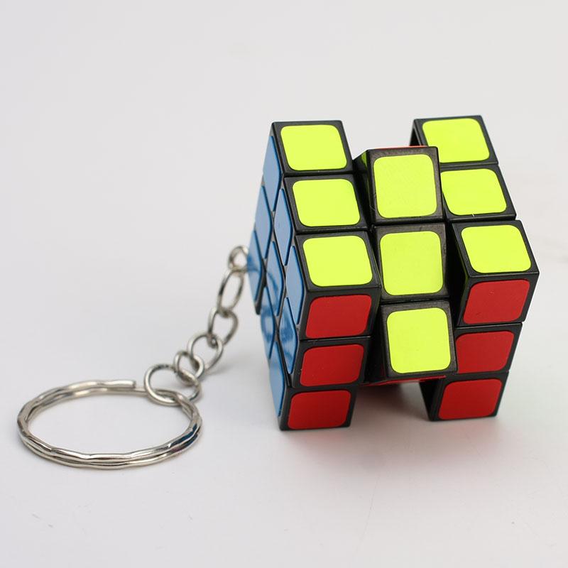ZCube 3cm 3x3x3 Keychain Magic Cube Mini Professional Speed Cube Puzzle Educational Toy For Children