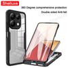 PocoX6 360 Full Body Front+Back Clear Case Shelluxe For Xiaomi POCO X6 Pro Pocophone X6Pro 5G Silicone Double Sided Phone Cover