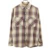 Ron Herman Made In Japan Check Pattern Long Sleeve Flannel Shirt S Beige Men's Used
