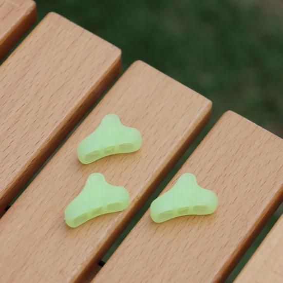 10 шт., светящиеся пряжки для ветровой веревки для кемпинга, светящиеся в темноте пластиковые треугольные пряжки, регулятор веревки для палатки, безопасная пряжка, аксессуары для уличной палатки