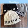 Letter Street Fashion Pattern Neutral Casual Knitted Hat For Autumn Winter And