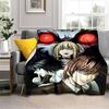 3D Print Death Note Blanket Flannel Plush Throw Blanket Horror Series Fuzzy Soft Blanket Microfiber for Couch Sofa Bed