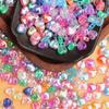 500g about2600Pcs Acrylic Loose Beads Bracelet Earrings DIY Heart Shape Charms Necklace 8.5*9mm Beads For Jewelry Making