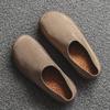Slippers for Men Classic Suede Men Mules Shoes Leather Potato Shoes Handmade Beach Slides Leisure Walk Male Lazy Flats