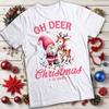 Funny Mens and Womens Santa Reindeer Christmas T-Shirt Tee #MC