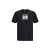 Logo Print Crew Neck Short Sleeve T-Shirt Men Tops Black 1379110-001