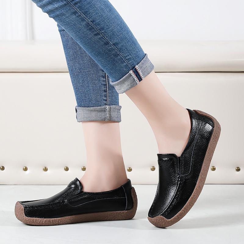 Women Penny Wildsmith Loafers Casual White Nurse Footwear Peas Soft Flats Black Driving Walking Shoes for Womens Plus Size