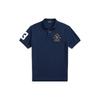 Polo SS23 Letter Logo Embroidered Pullover Short Sleeve Polo Shirt Men Tops Blue MNPOKNI1N822160-410