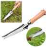 5-in-1 Garden Trowel Stainless Steel Weed Remover with Wooden Handle Multipurpose Hand
