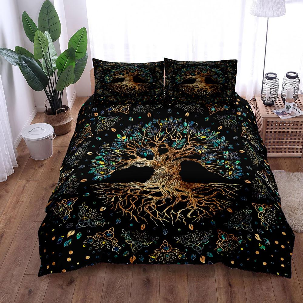 Yggdrasil Tree of Life Duvet Cover Set King Queen Double Twin Single Bed Linen Set