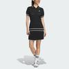 Adidas Primeknit Color Block Golf Short Sleeve Polo Shirt Women Tops Black IN6618