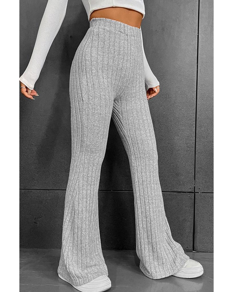 Azura Exchange Ribbed Flare Pants