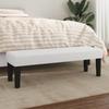 346661 vidaXL White Bench 100x30x30 Cm Faux Leather.