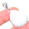 Natural Rainbow Moonstone Gemstone 925 Sterling Silver Pendant 1.89" S2p45