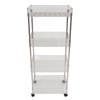 Baby Changing Table Cart with Wheel Newborn Nursery Essentials Storage Organizer Movable 4 Layer