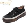 Fashion AIYUQI Women's Vulcanized Shoes Flat New Genuine Leather Women's Sneakers Retro Large Size 42 43 Fashion Girl Student Shoes