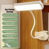 360° Flexible Table Lamp With Clip Stepless Dimming Led Desk Lamp Rechargeable Bedside Night Light For Study Reading Office Work