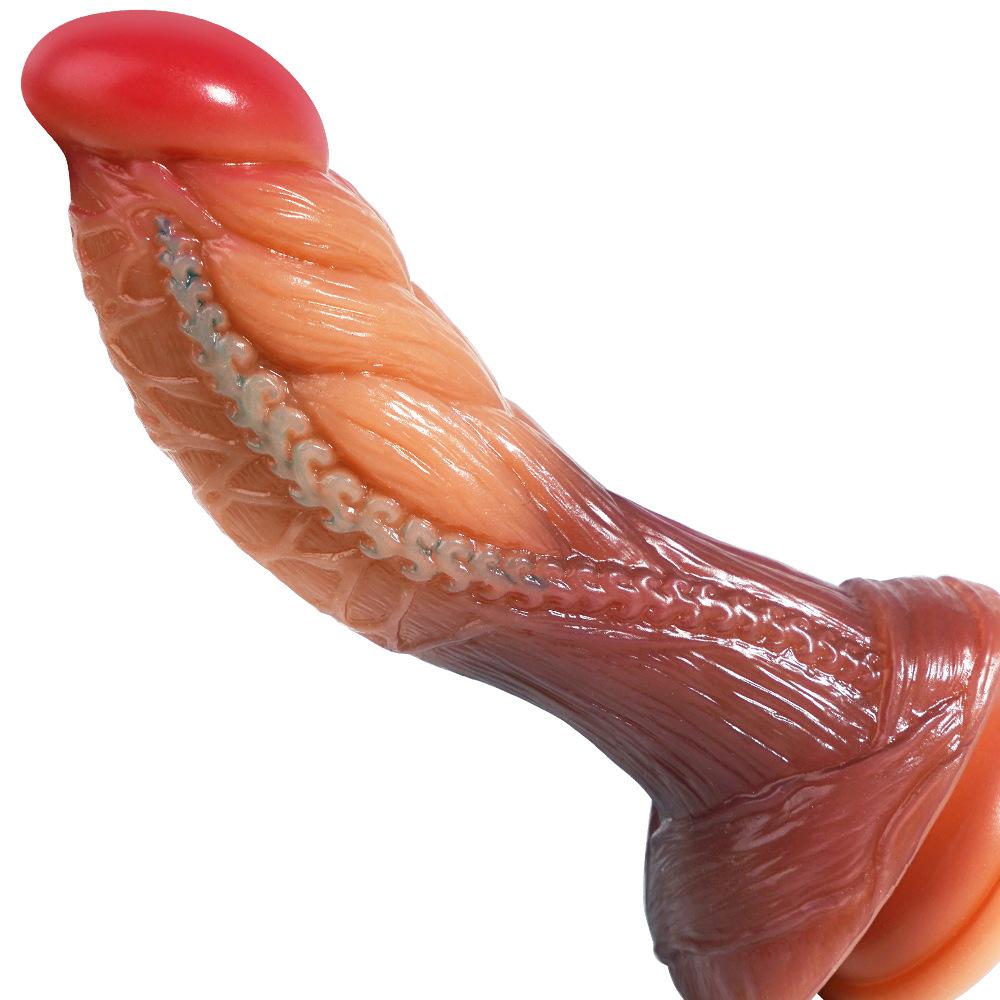 Realistic Liquid Silicone Dildo - Soft Anal Expander for Men & Women, Stretching Butt Plug, Adult Sex Toy for Pleasure