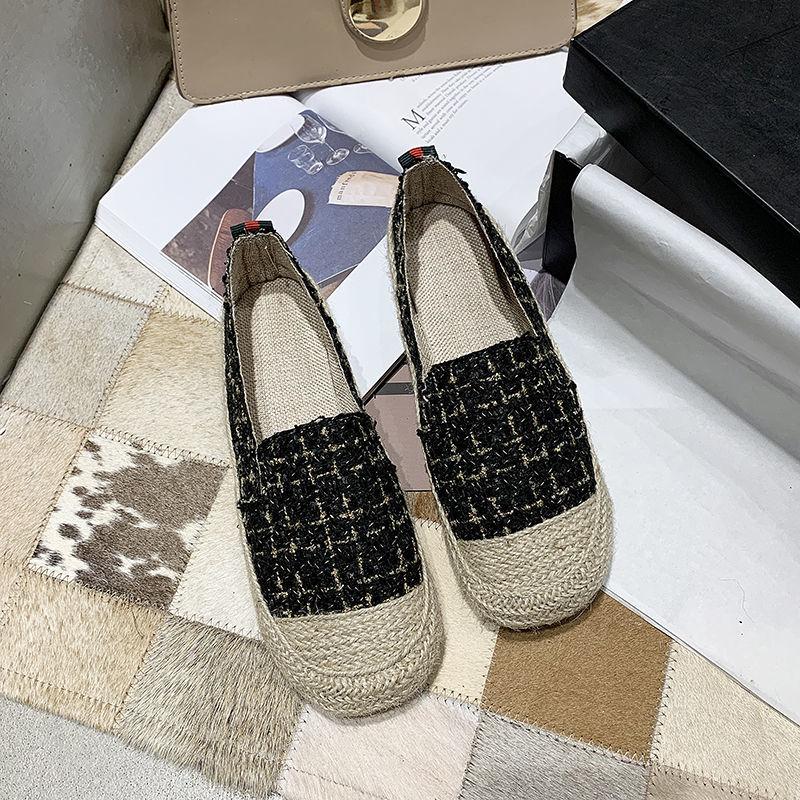 Female Footwear Espadrilles Women's Shoes Loafers Round Toe With Stylish New In Spring Designer Autumn Vulcanized For Shoe