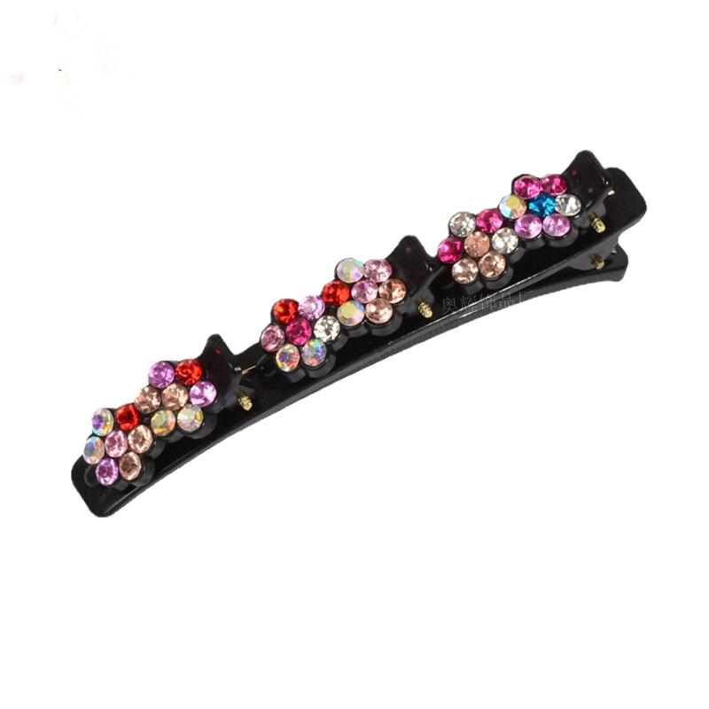 Double Layer Hair Braiding Hairpin Broken Hair Clip Women Girl Bangs Hairpin Korean Fixed Hair Clip Lazy Hair Style Accessories