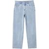JACK&JONES Men's Washed Loose Fit Wide-Leg Denim Jeans