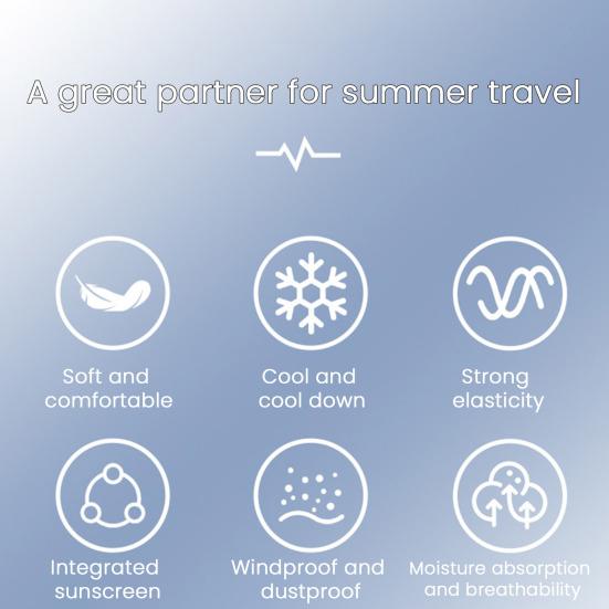 Cooling Hoodie Towel Neck Face Sun Protection Ice Towel Summer Hot Weather Breathable Sports Gym Workout Head Wrap Shawl