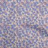 Cotton Flex Medium Blue Fabric Floral Retro Dress Material Fabric Print Fabric By The Yard 40 Inch