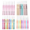 8Pcs/set Multicolor Plastic Handle Aluminum Crochet Hooks Knitting Needle Set 1mm-2.75mm Yarn Sweater Weave DIY Craft Tool