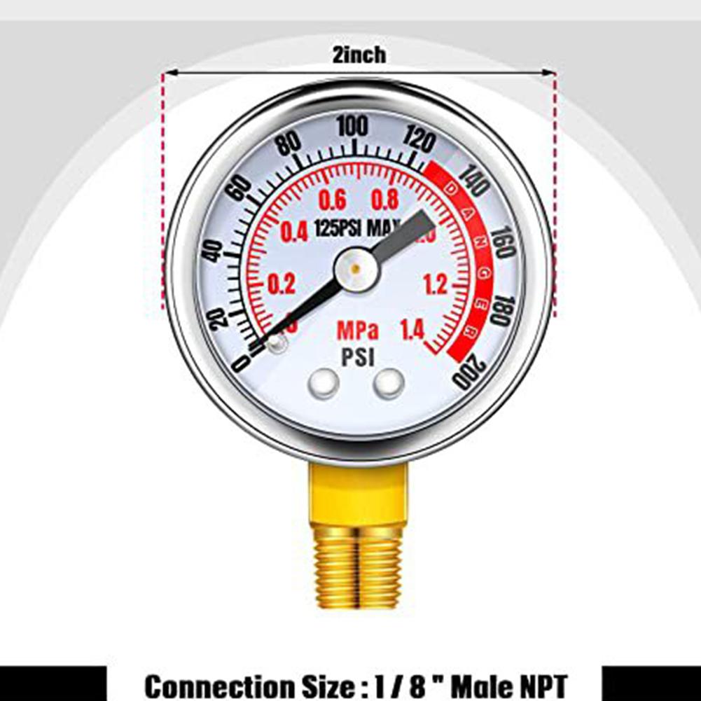 1 Set Air Tank Repair Kit Safety Valve 0-200 PSI Pressure Gauge Carry For Portable Tank Assembl M3Z7
