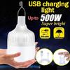 Portable Outdoor BBQ Camping Lights USB Rechargeable Lamp LED Emergency Bulb Hook High Power Tents Lantern Night Lights Bulb