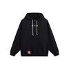 Li-Ning Badfive Series Floral Embroidery Drawstring Hoodie With Loose Long Sleeves Unisex Tops Black AWDSI45-2