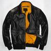 Chinese Size Men's Genuine Leather Jacket Military Pilot Jackets Air Force Flight A2 Jacket Black Brown 100% Calfskin Coat Cowhide Clothes
