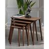Luci 4 Piece MDF Wood Nesting Table - Walnut