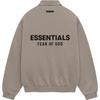 Essentials Fleece Polo Heather Grey Men Tops 192HO244399F