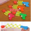 2Pcs Children's Toy Guns Creative Telescopic Fist Guns April Fool's Toy Guns and Spring Toy Gun