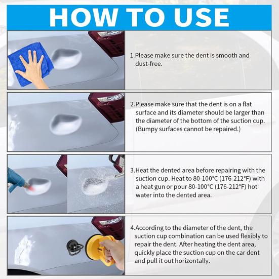 Car Dent Remover High Strength Precise Structure Maintenance Glass Tile Suction Cup Lifter for Home