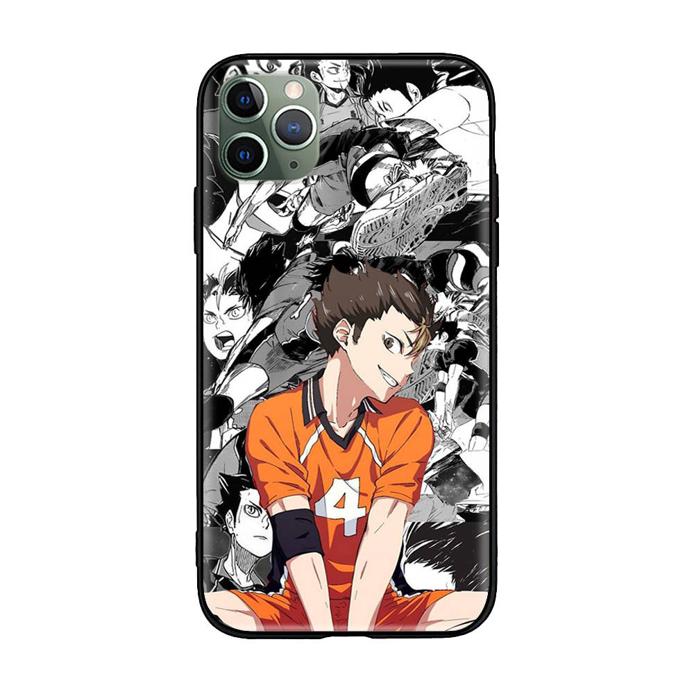 W-2 Haikyuu Anime Soft Case for Xiaomi Redmi 10A 10C 12C 13C 9A 9C 9T A3 A3X Note 8 9 10 11 12 13 Poco F5 F6 M6 X3 X6 C50 C51 C55 C65 Pro Plus 4G 5G