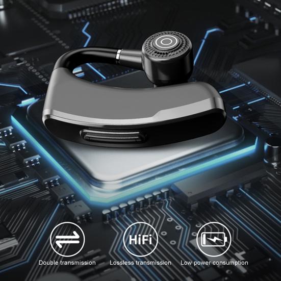 V10P Business Earphone Bluetooth-compatible V5.2 Wireless Touch Control Handsfree Headset