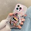 Heart Mirror Phone Case for iPhone 13/14/15 Plus/16 Pro Max - Pink