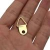 20Pc / Packaged Gold Brass Triangle Photo Frame Wall Hook Rings